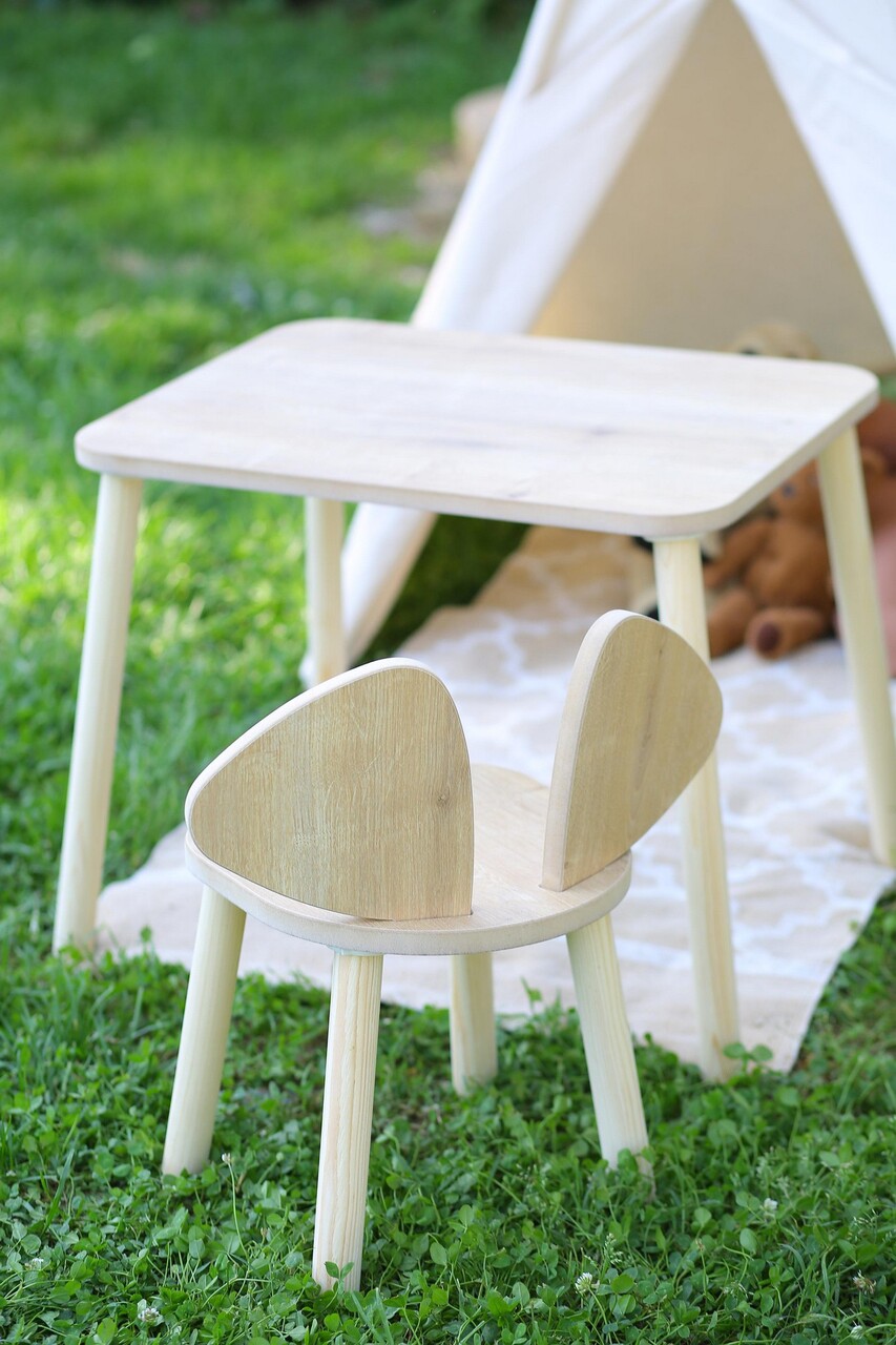 Scaun pentru copii, Hanah Home, Mickey Chair, 30x30x25 cm, Maro - imagine 6